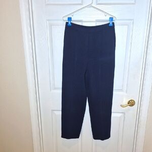 St.John Navy Blue Knit Pants Size 12